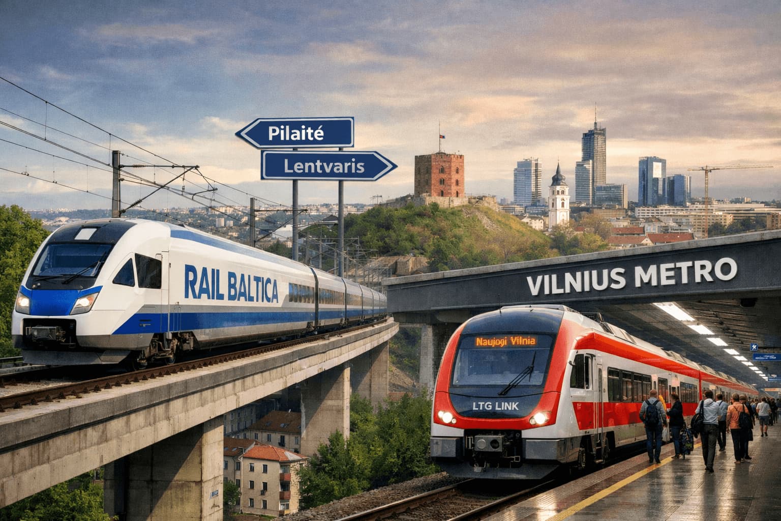 „Rail Baltica“ per Pilaitę ir 3 mlrd. eurų metro, nors Vilnius jau turi „geležinkelio metro“?