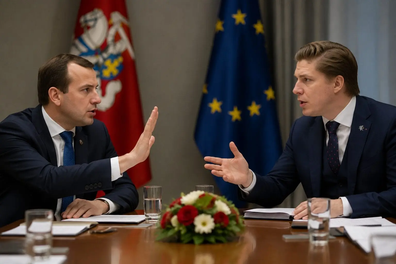 Įtampa prieš koalicijos derybas: socialdemokratai jau „gesina“ demokratų apetitus
