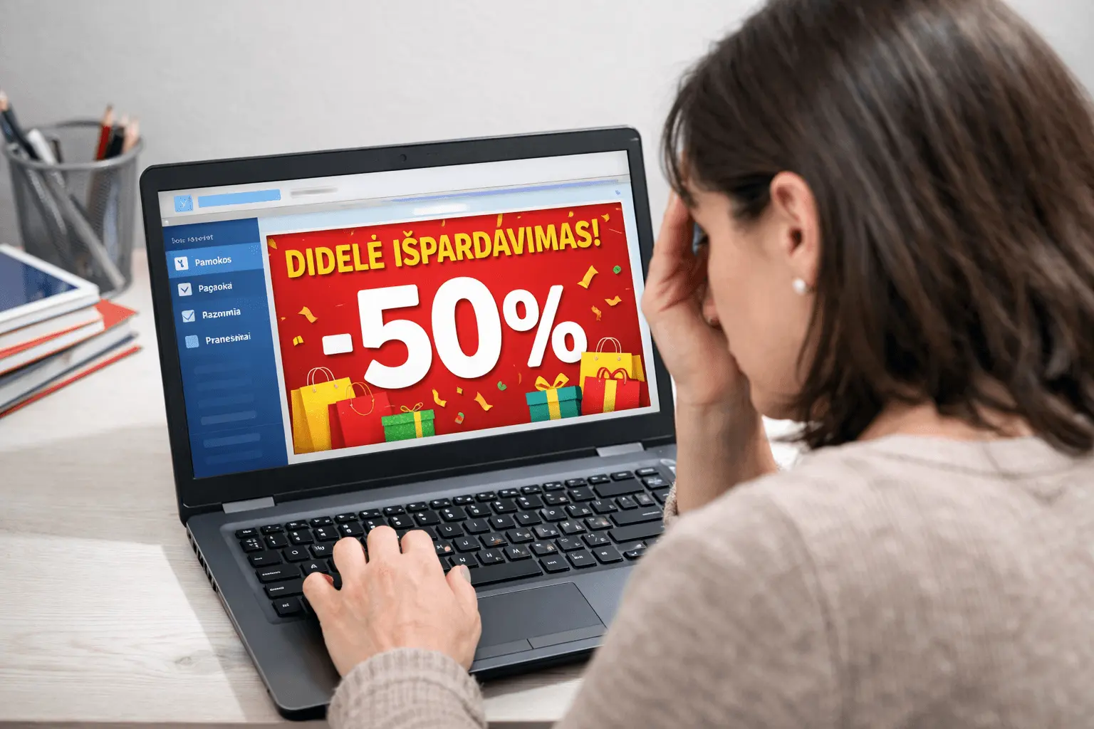 Elektroniniame dienyne – maisto reklama: tėvai kelia klausimus dėl komercinio turinio