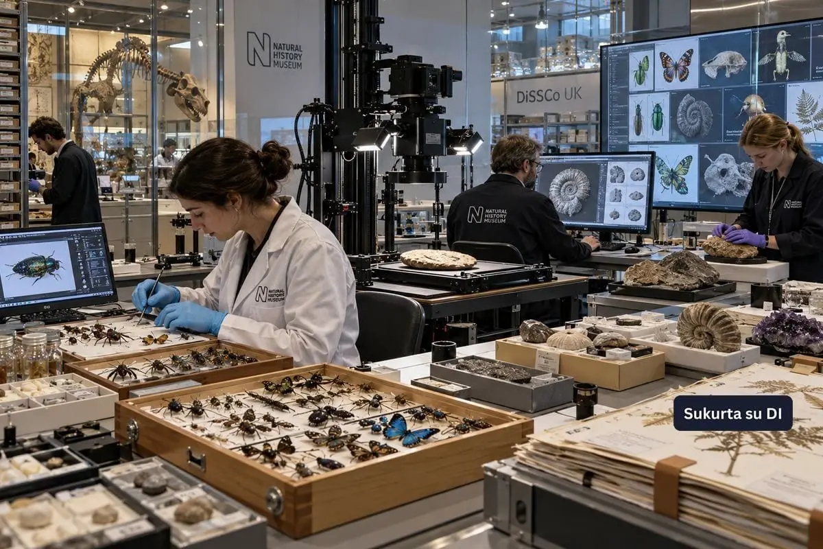 Jungtinė Karalystė kuria 70 mln. eksponatų skaitmeninį „supermuziejų“ – DI padės perprasti milijardų metų Žemės istoriją