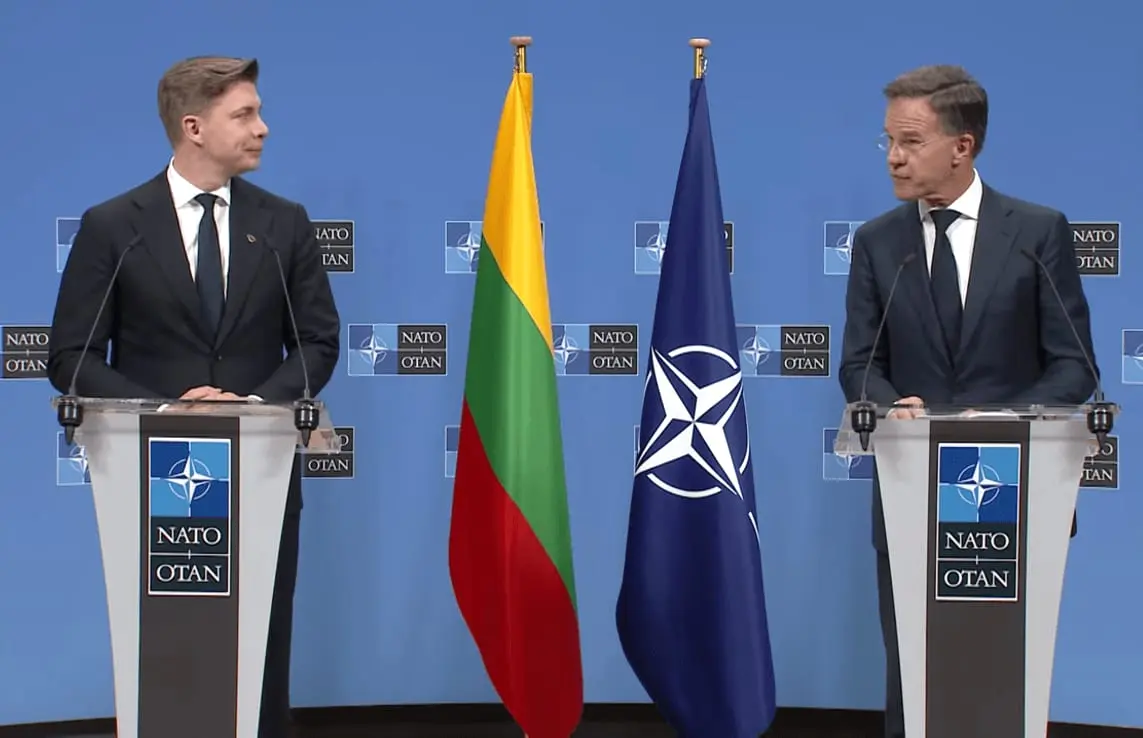Lietuva liks „5 procentų klube“: M. Sinkevičius NATO vadovui pristatė gynybos planus