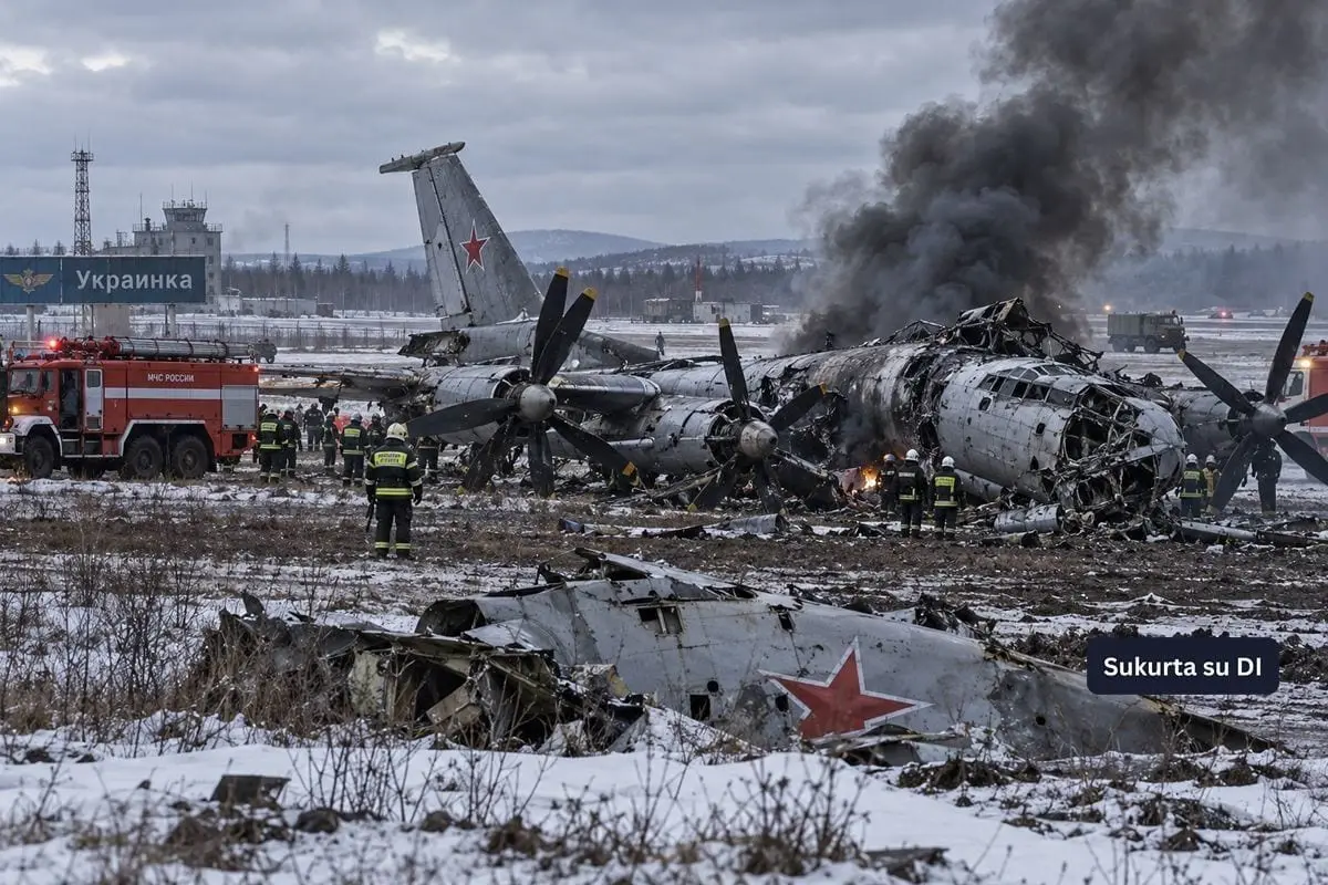 Rusijoje sudužo branduolinį ginklą galintis nešti Tu-95 – žuvo šeši įgulos nariai