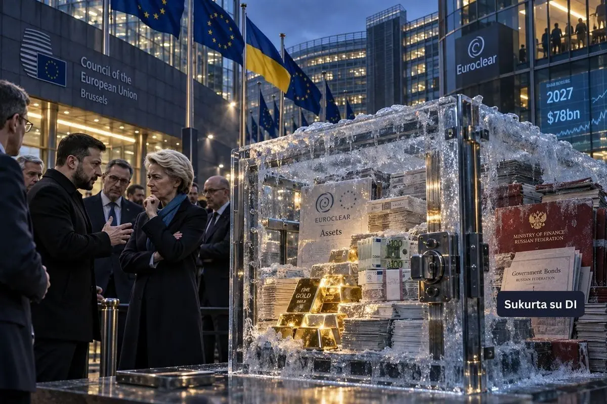 Ukraina 2027 metais gali susidurti su 78 mlrd. dolerių finansine skyle – Kyjivas ragina panaudoti įšaldytą Rusijos turtą