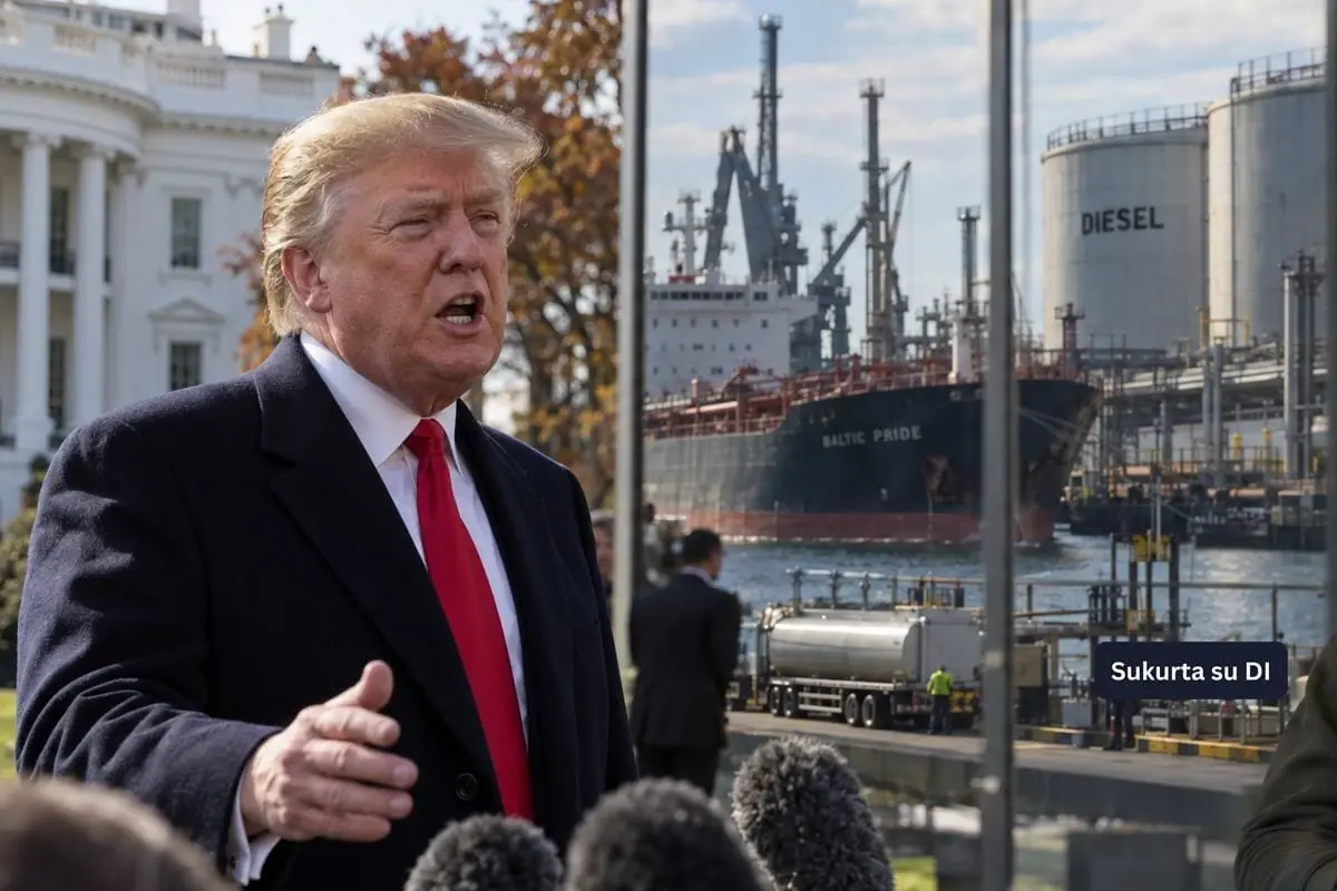 D. Trumpas pareiškė, kad Ukrainai reikia naujo prezidento: ginčas dėl rusiško dyzelino peraugo į puolimą prieš V. Zelenskį