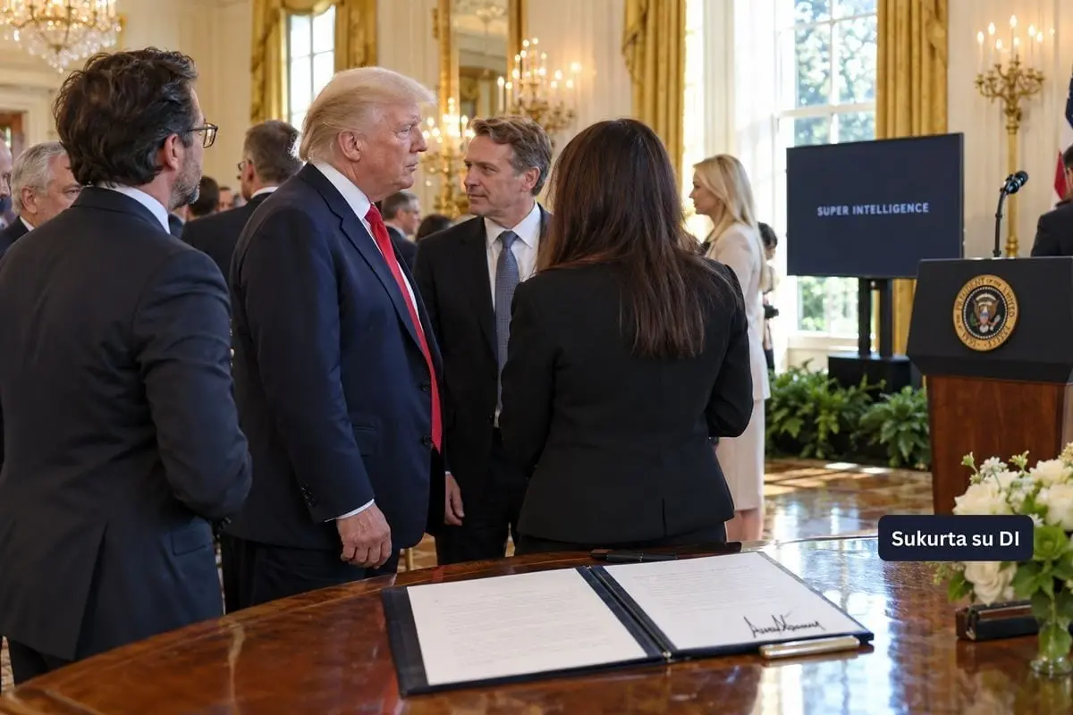 D. Trumpas pervadino dirbtinį intelektą: JAV valdžiai įsakė vartoti „superintelektą“