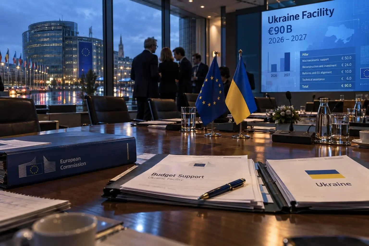 ES skelbia išsprendusi Ukrainos 27 mlrd. dolerių finansavimo problemą, tačiau 2027 metams gali pritrūkti dar 78 milijardų
