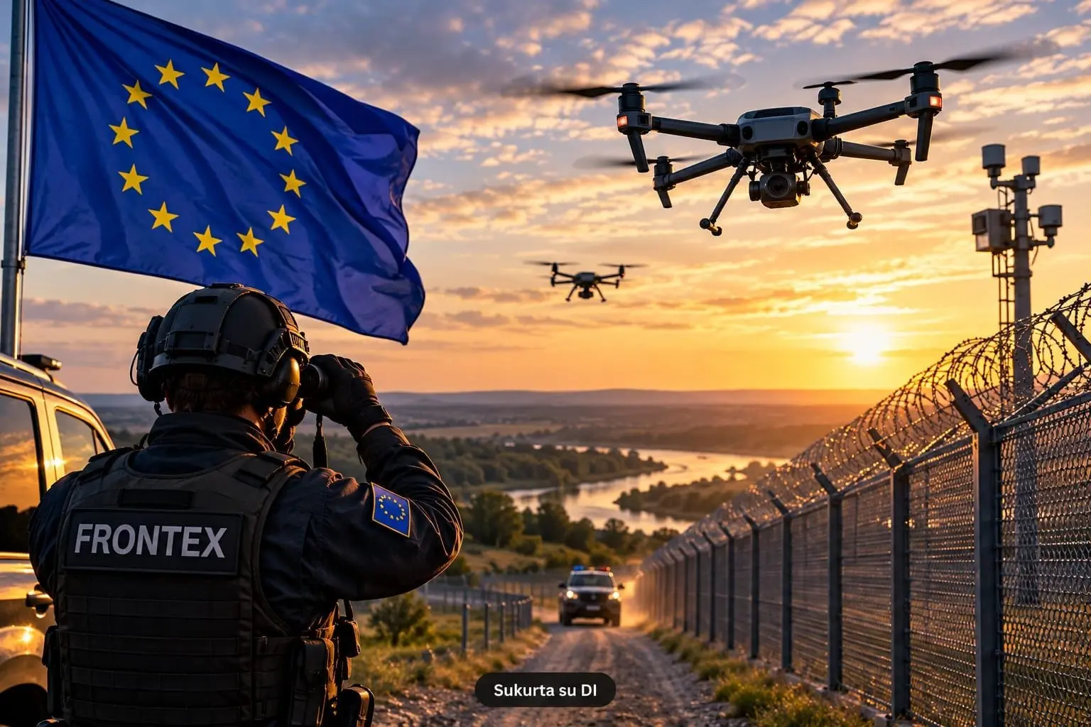 ES skiria dar 130 mln. eurų dronams: sienų apsauga keliasi į kitą lygį