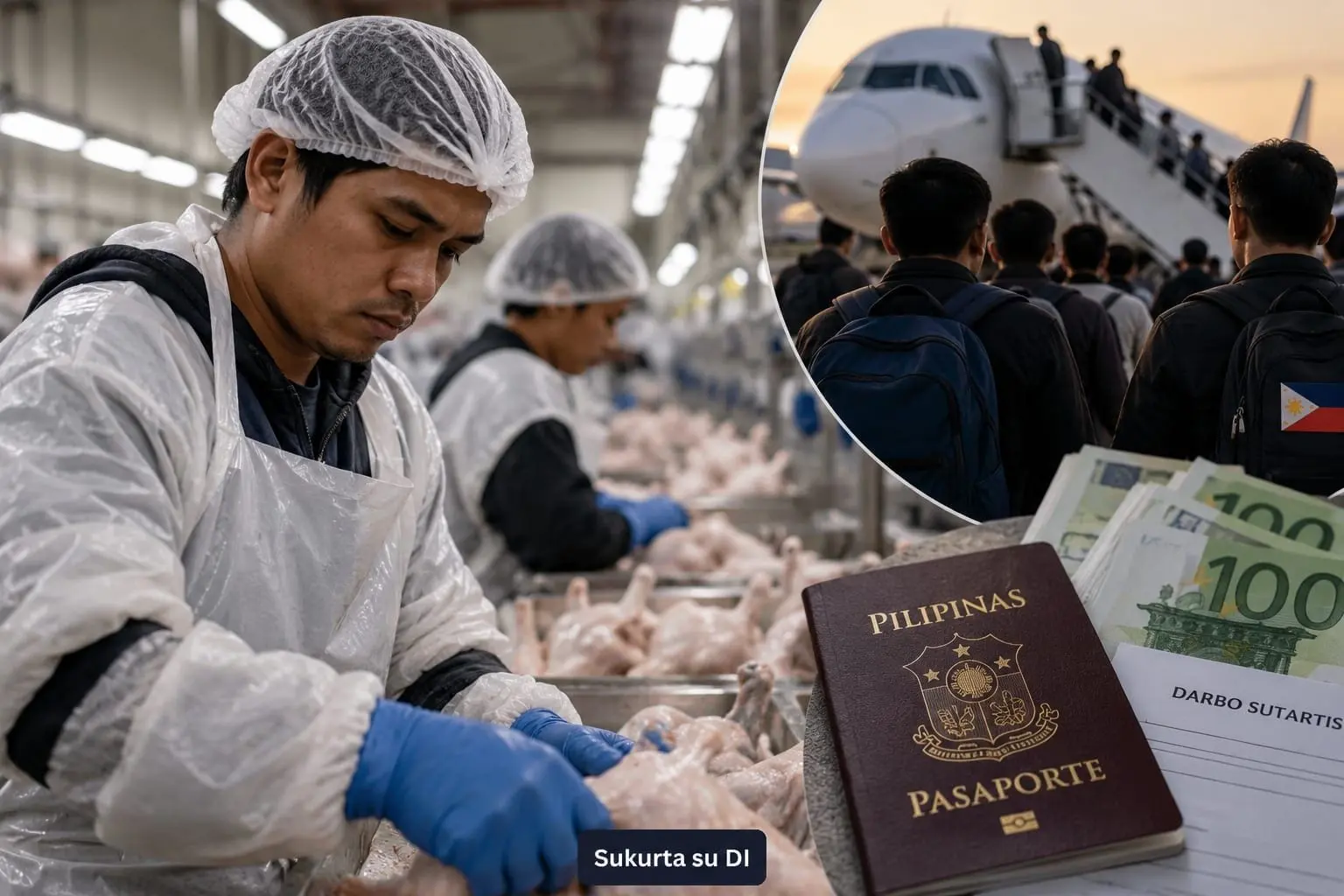 Galimo išnaudojimo byloje – paukštynuose dirbę filipiniečiai: pasakoja apie sunkias sąlygas