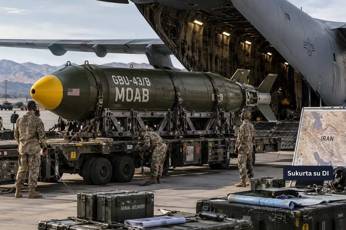 JAV svarsto „visų bombų motinos“ panaudojimą prieš Iraną: taikiniu galėtų tapti branduoliniai ir energetikos objektai