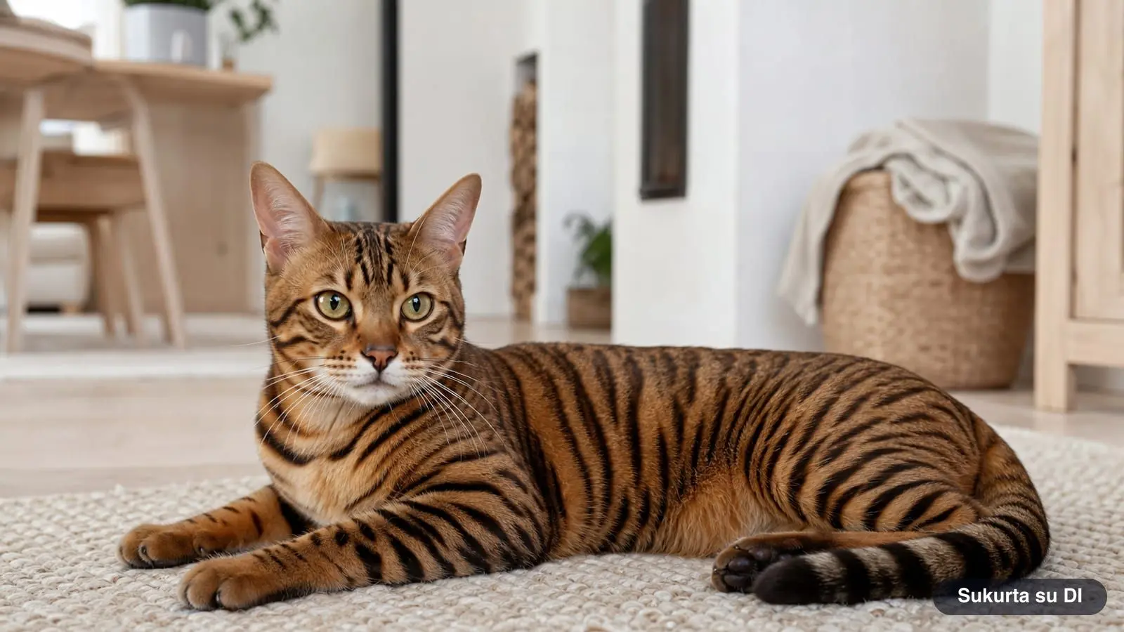 Toigeris (Toyger): katė su tigro dryžiais – kilmė, standartas, būdas ir priežiūra