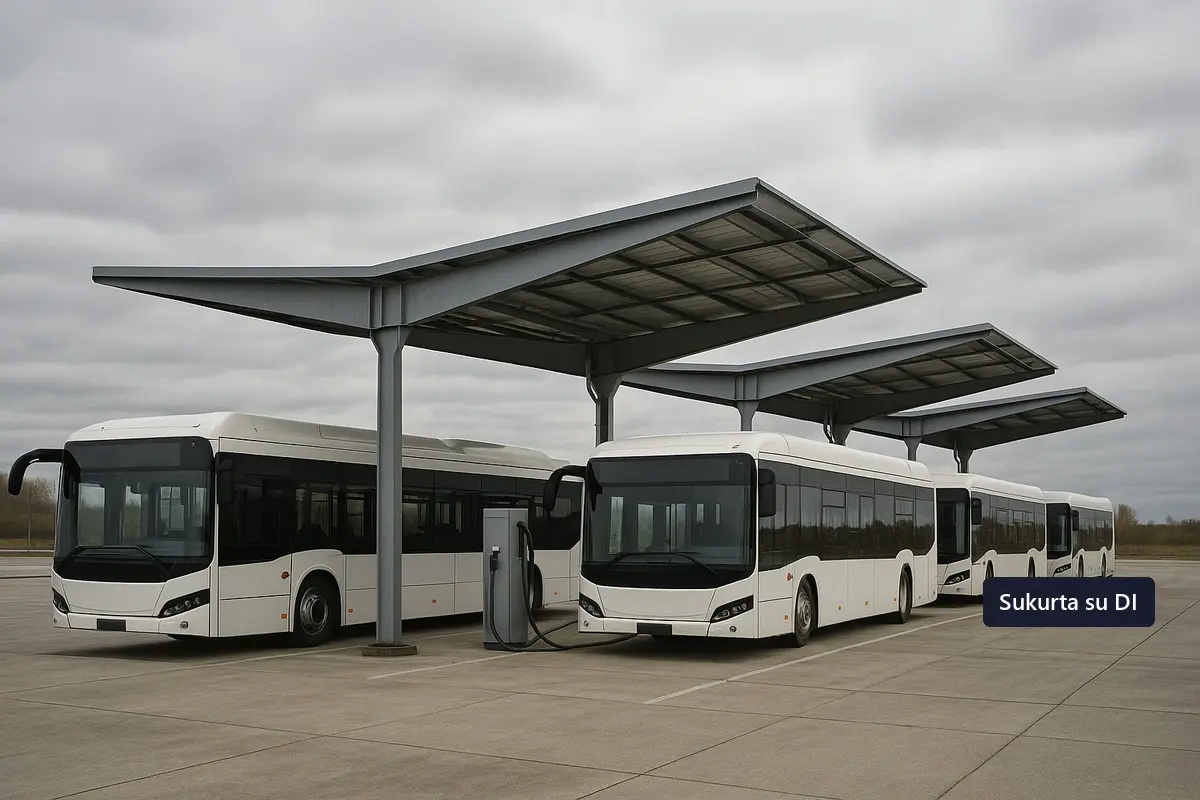 „Kautra“ Klaipėdos LEZ atidarė 4 mln. eurų elektrinių autobusų aptarnavimo centrą