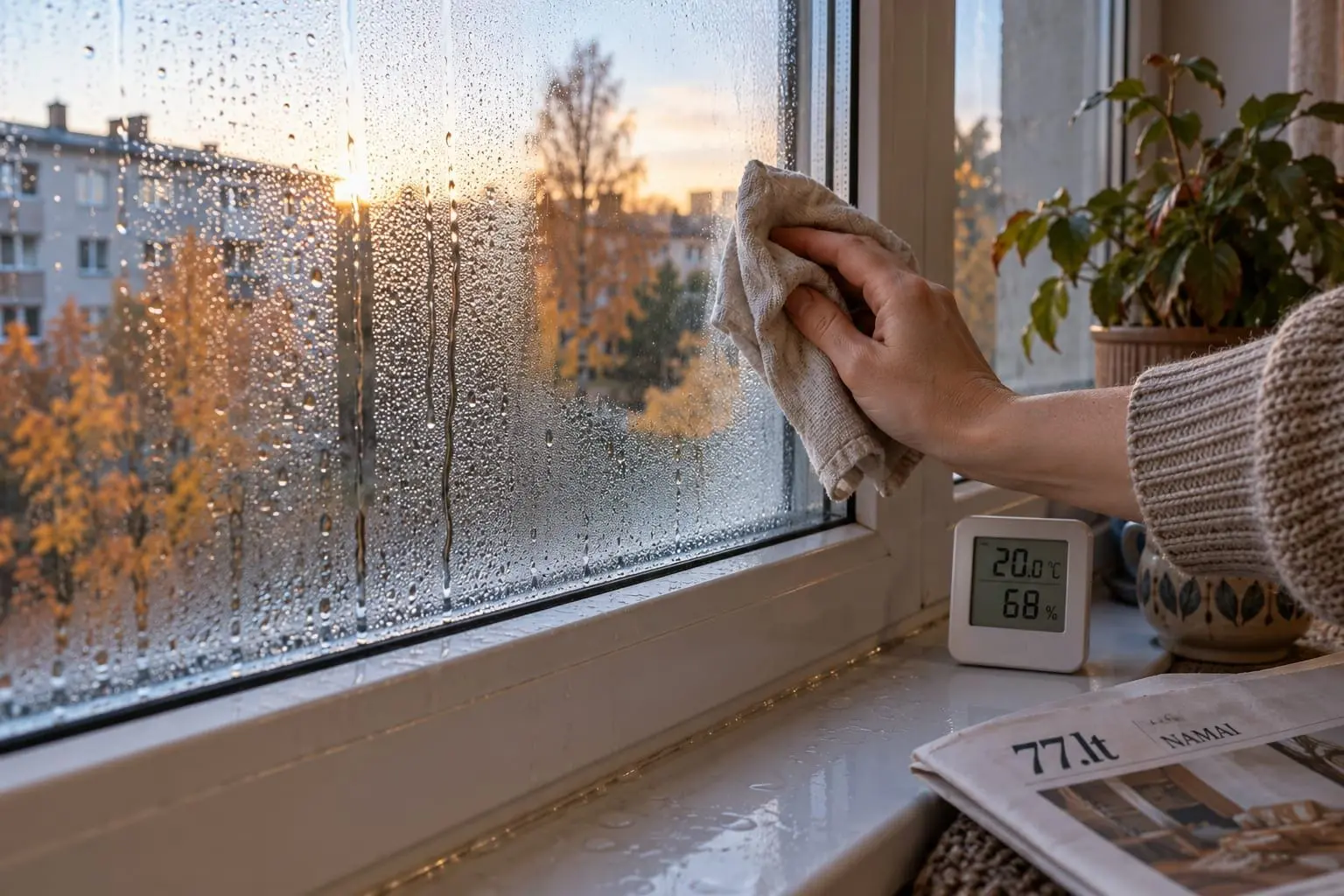 Kodėl rasoja langai: drėgmės perteklius ar lango gedimas?