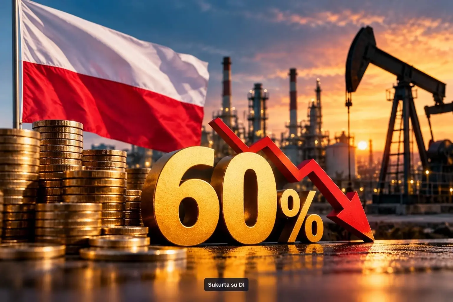 Lenkija kirto energetikos milžinėms: įveda 60 proc. viršpelnio mokestį