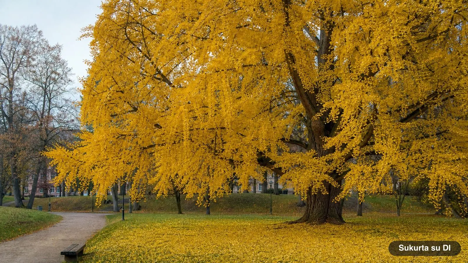 Ginkmedis: dviskiautis ginkmedis – lapai, sėklos, auginimas ir gyvoji iškasena