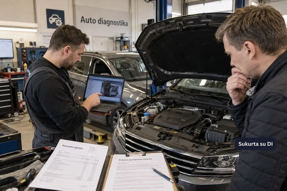 Naudotas automobilis su paslėptais defektais: brangus remontas gali būti pardavėjo, o ne pirkėjo problema