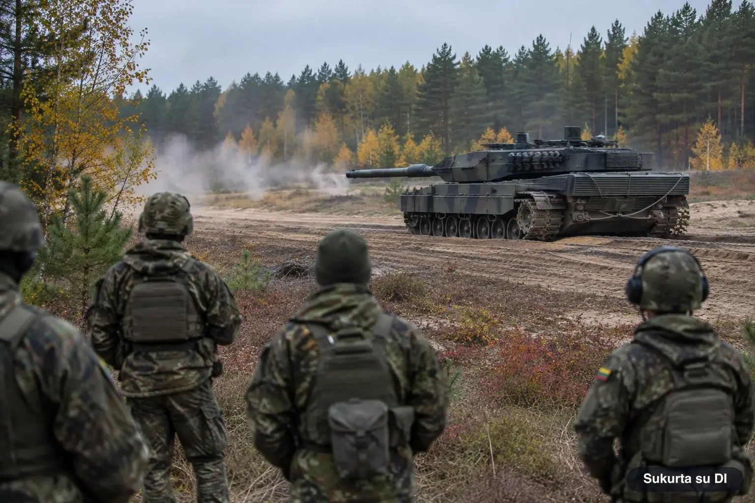Pabradėje – keturių lietuvių tankų įgulų šūviai: pirmųjų tankų laukiama 2028 metais