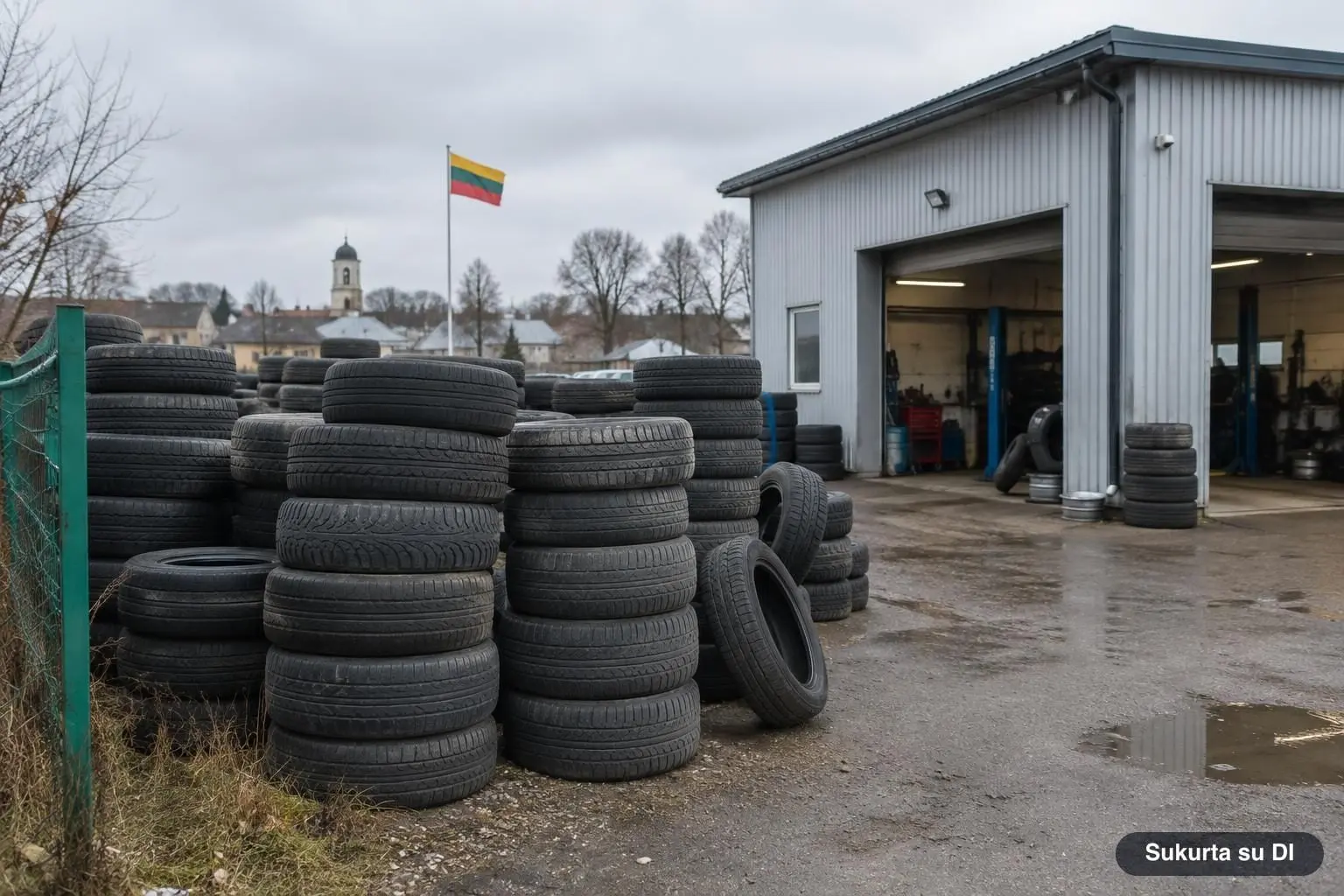 Senos padangos iš Lietuvos gali patekti į nelegalias Indijos gamyklas: ką pasitikrinti servisams