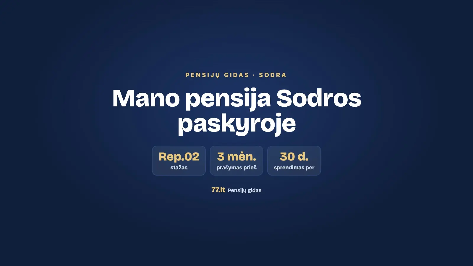 Sodros paskyra: kaip pasitikrinti savo pensiją, stažą ir pateikti prašymą