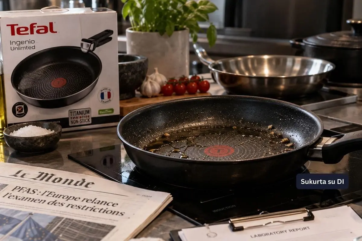 „Tefal“ gamintojui mestas iššūkis dėl „amžinųjų chemikalų“: aplinkosaugininkai reikalauja atsisakyti PFAS
