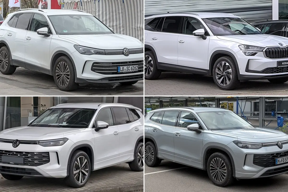 VW Tiguan, Škoda Kodiaq ar VW Tayron: matmenys, septynios vietos ir kurį rinktis