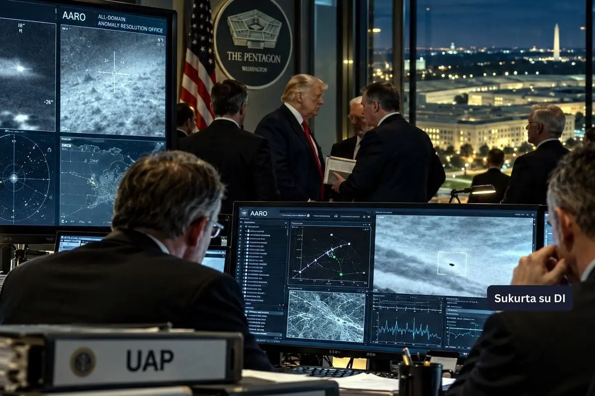 Trumpas pažadėjo atverti UFO bylas, tačiau jo mokslininkų taryba vis dar laukia svarbiausių duomenų