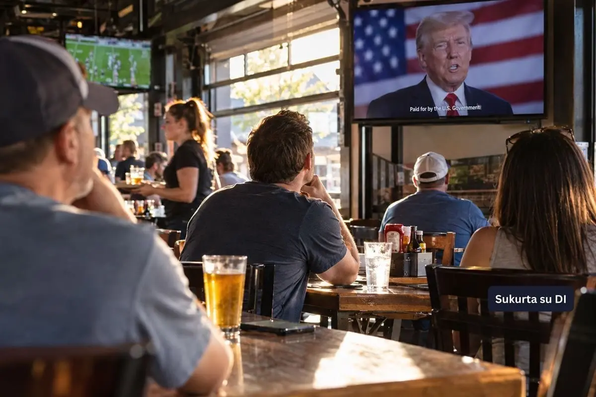 Trumpo televizijos reklamos virto 20 mln. dolerių ginču: demokratai kreipėsi į teismą