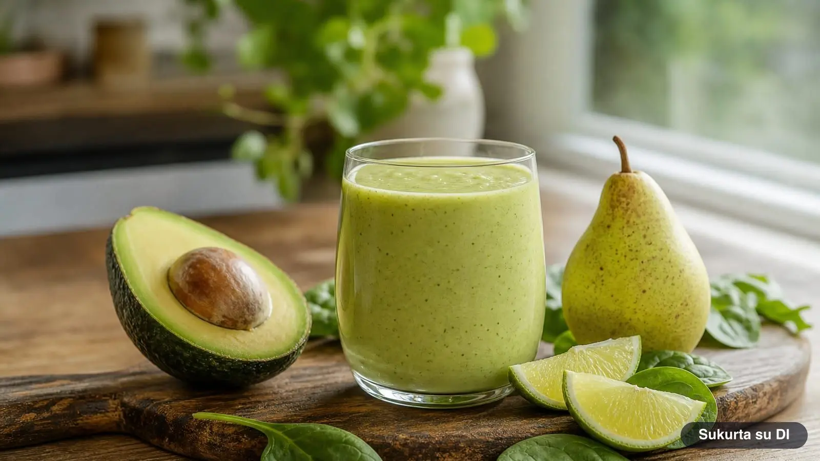 Kokteilis su avokadu: kreminis žaliasis kokteilis be banano