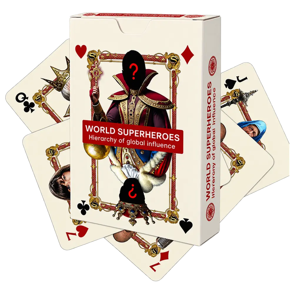 Kortų kaladė „Pasaulio Superherojai“