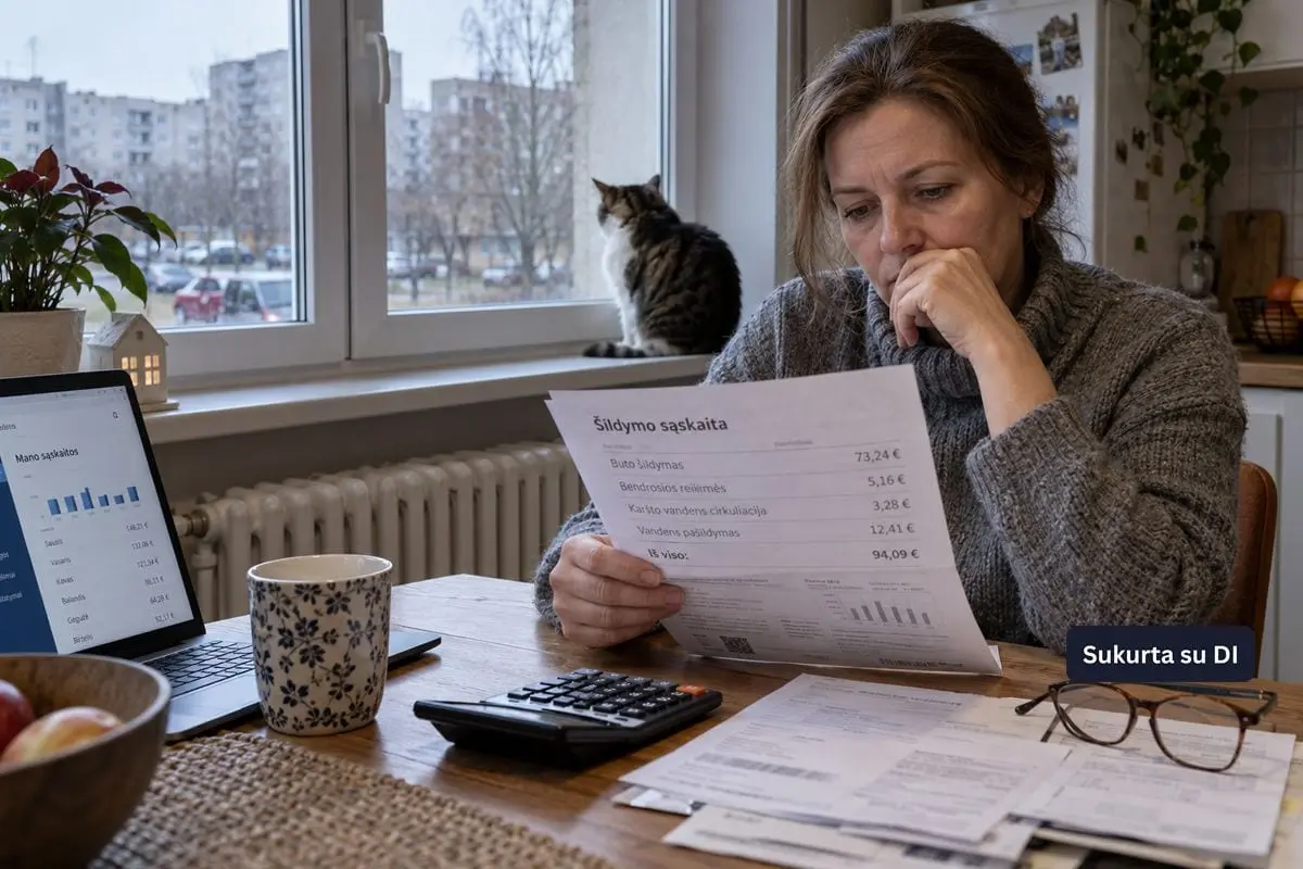Šildymo sąskaita eilutė po eilutės: už ką iš tikrųjų mokame?