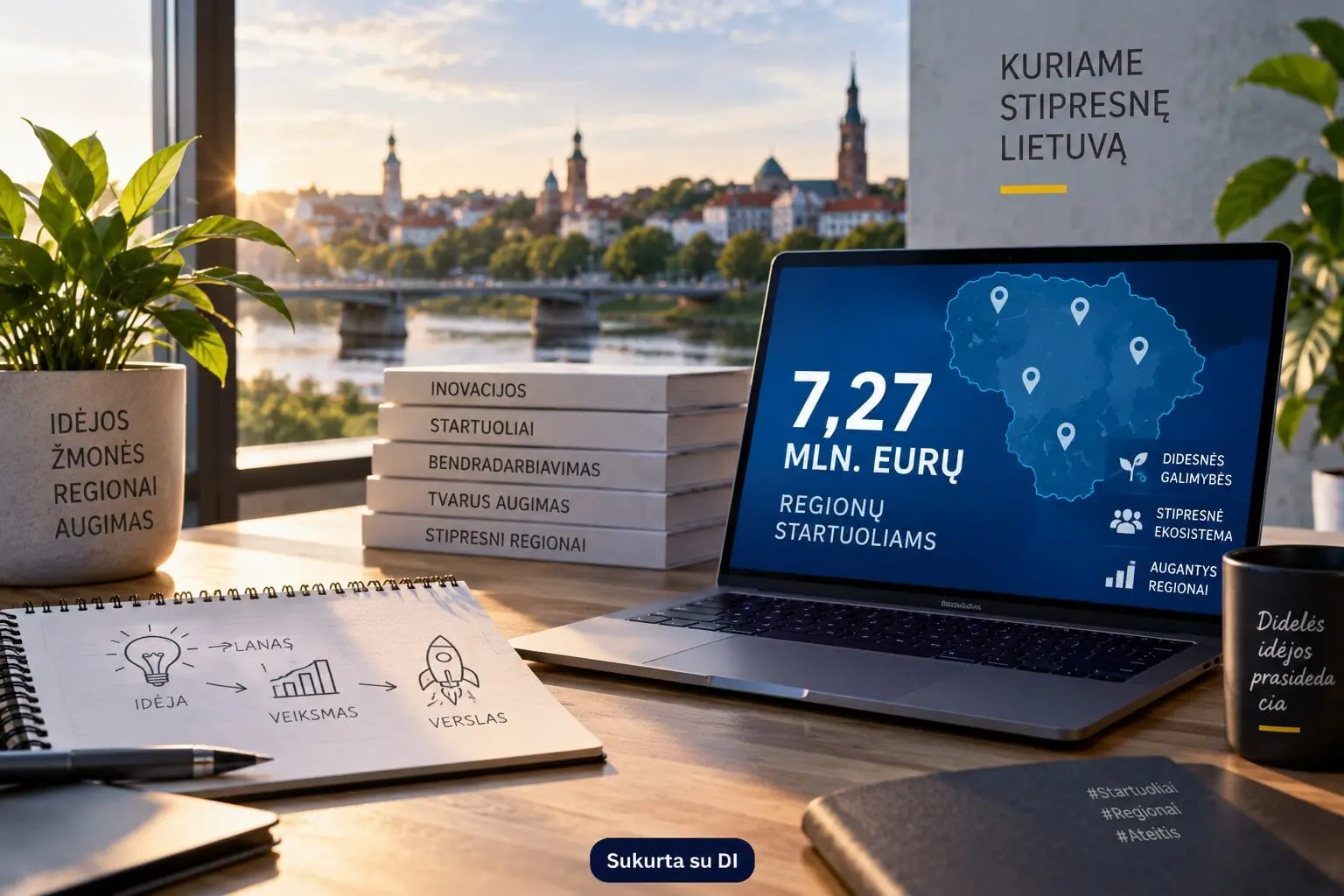 Nuo idėjos iki verslo – su milijonine parama: regionų startuoliams skirta 7,27 mln. eurų