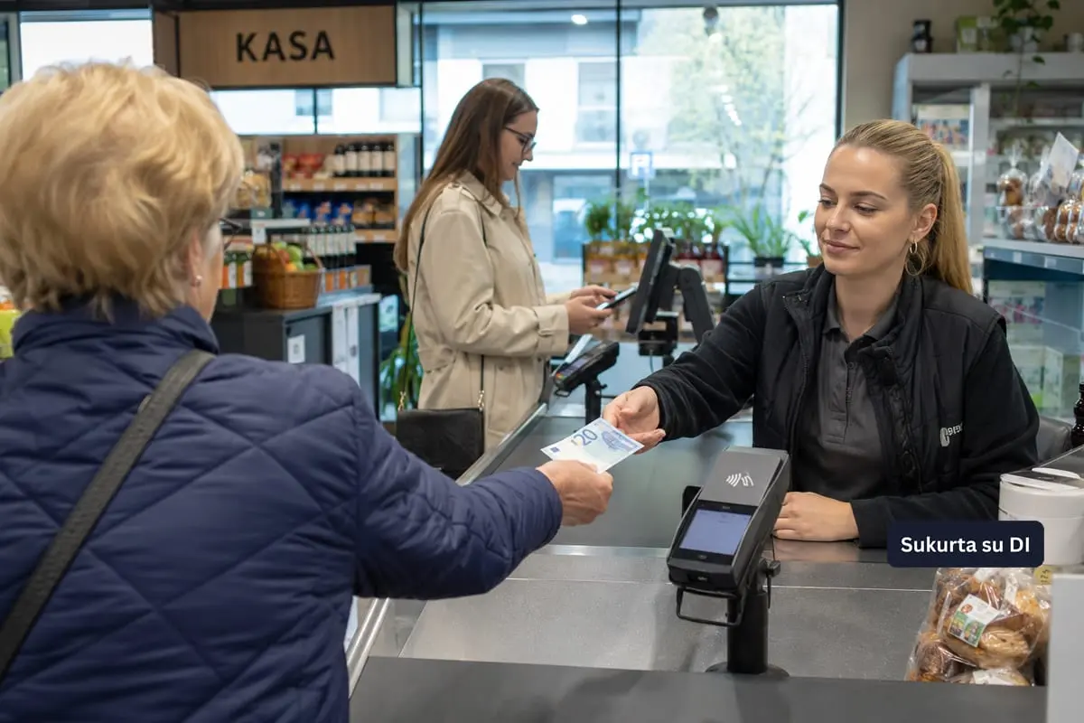 Ar grynieji tampa nykstančia mokėjimo priemone: kada pardavėjas gali jų nepriimti ir ką pakeistų skaitmeninis euras?