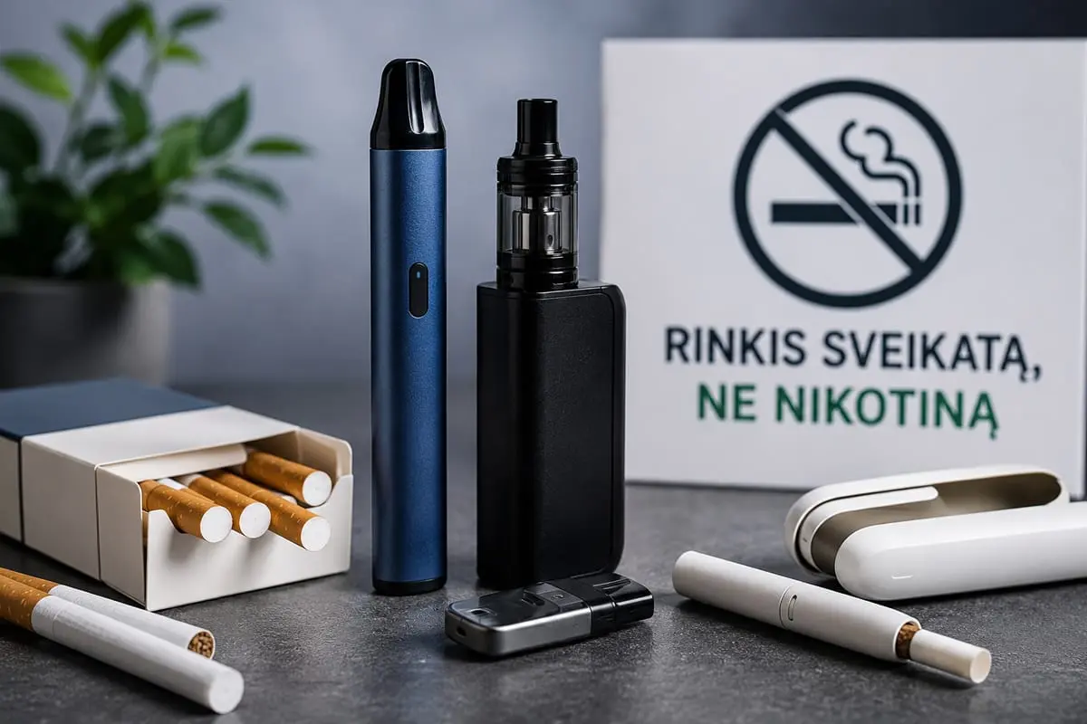 Elektroninės cigaretės keičia rūkymo įpročius: ekspertai perspėja dėl augančios jaunimo priklausomybės