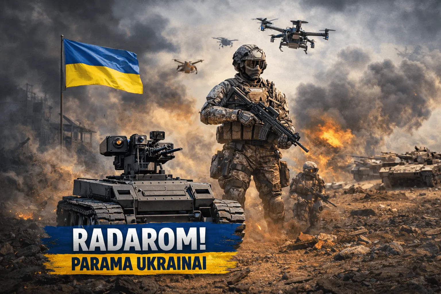 RADAROM! sugrįžta: lietuviai rinks lėšas robotams, tuo pačiu Ukrainą rems ir iš skolintų valstybės pinigų