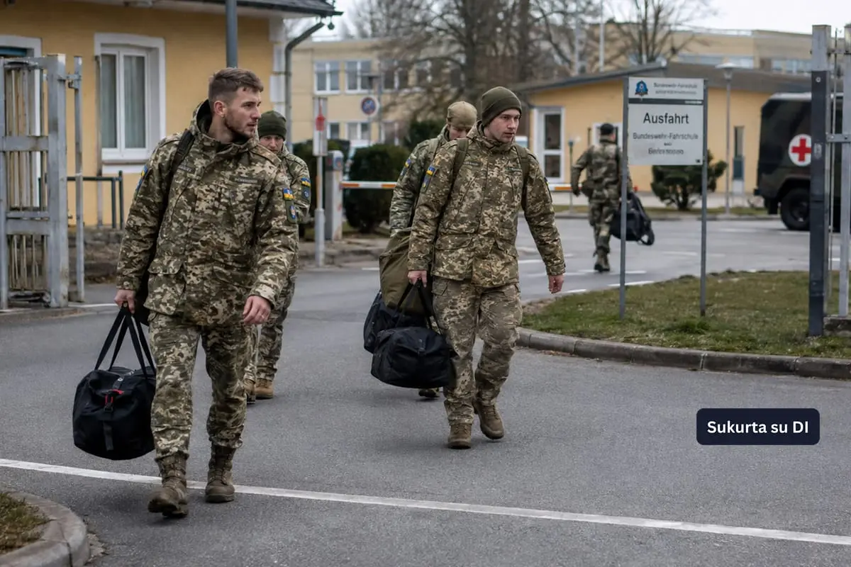 Šimtai Ukrainos karių Vokietijoje po mokymų negrįžo į dalinius – dalis pasitraukė tiesiai iš poligonų