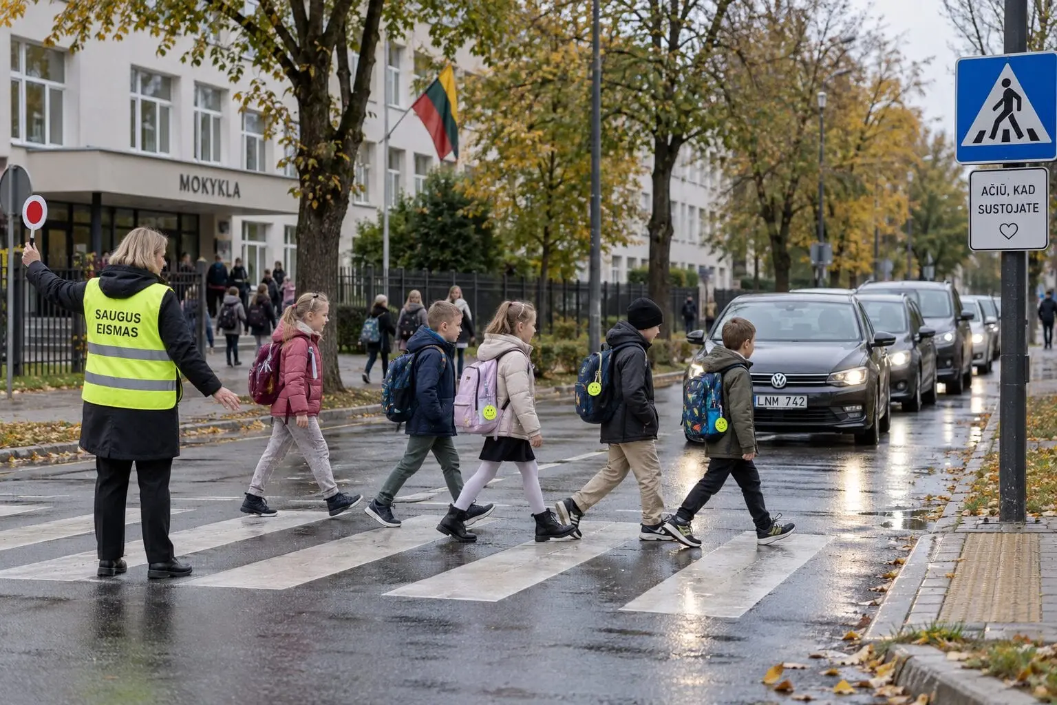 Rugsėjį keliuose nukenčia daugiausia vaikų: pradinukai kviečiami į saugaus eismo pamokas