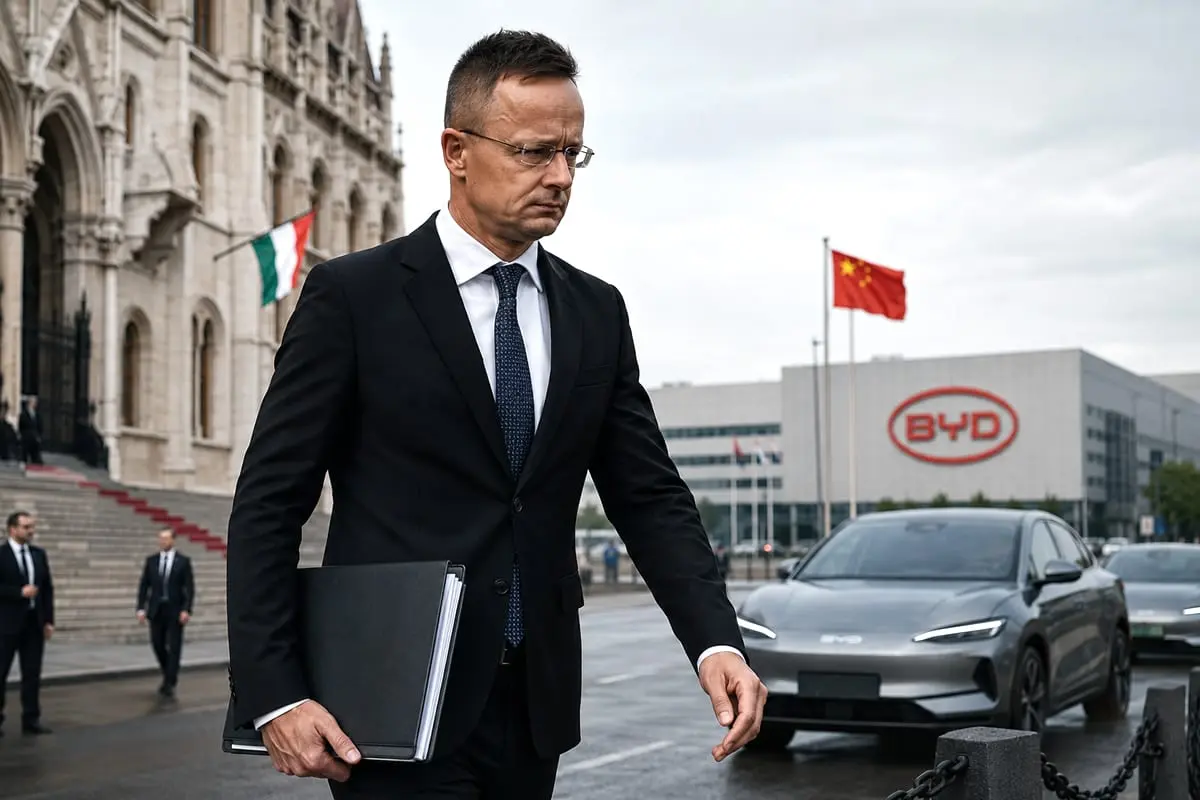 Buvęs Vengrijos užsienio reikalų ministras P. Szijjártó perėjo dirbti į BYD ir sulaukė kaltinimų korupcija