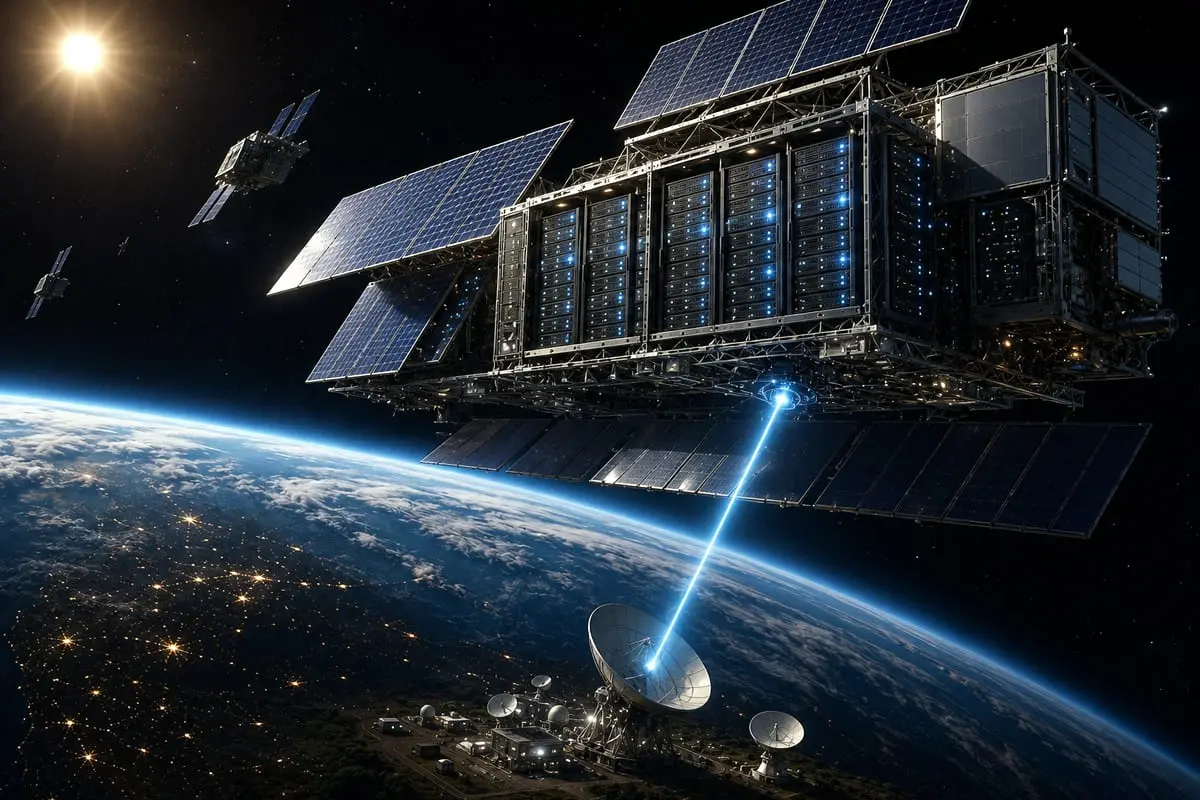 Duomenų centrai kosmose skamba kaip genialus sprendimas, kol nepradedama skaičiuoti radiatorių