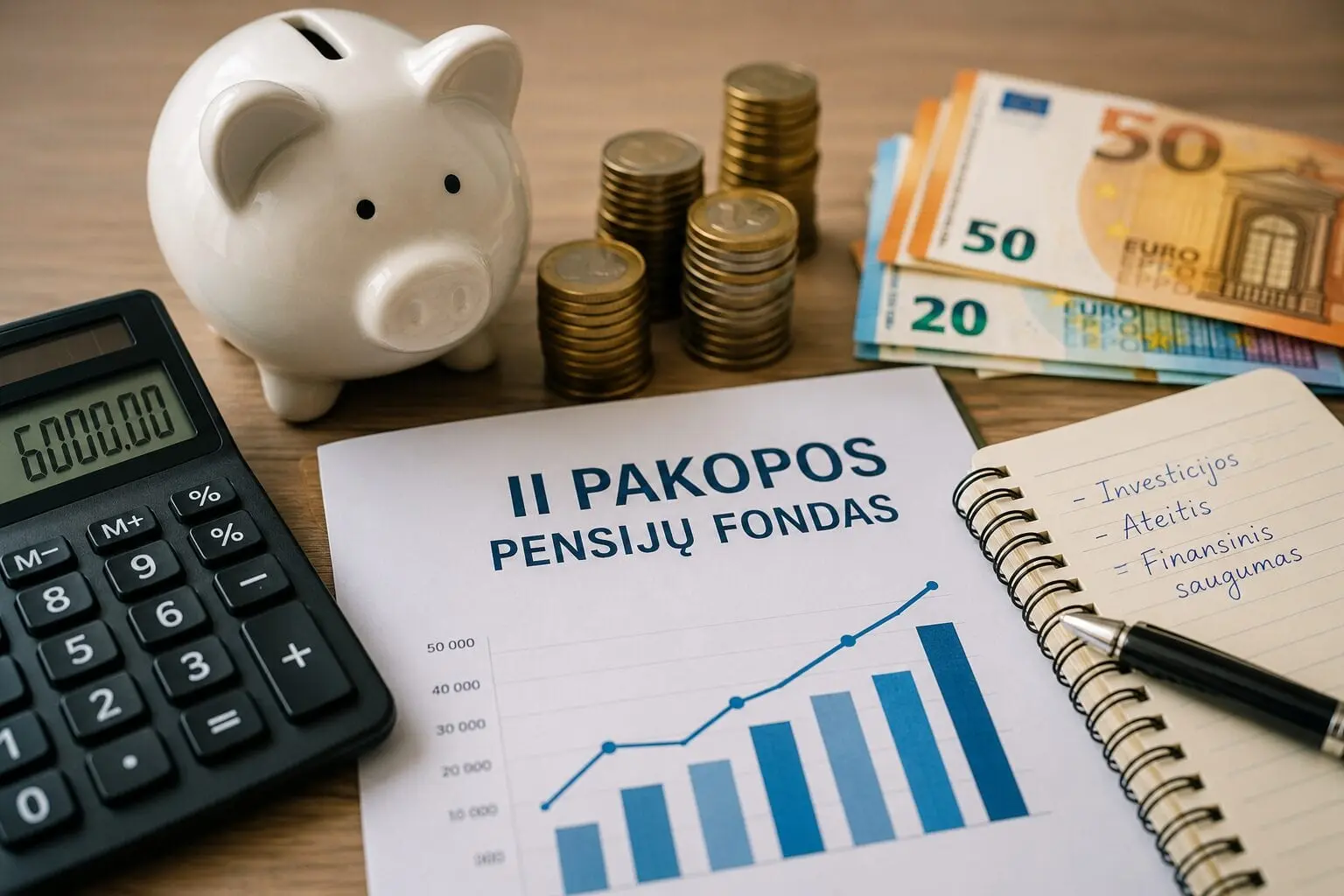 Pusė atsiimtų II pakopos pensijų lėšų vis dar guli sąskaitose: jas mažina infliacija