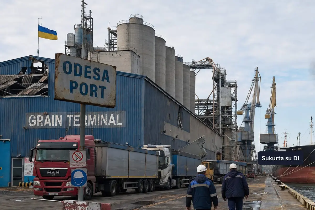 Nauja Juodosios jūros blokada kelia maisto krizės ir migracijos bangos grėsmę