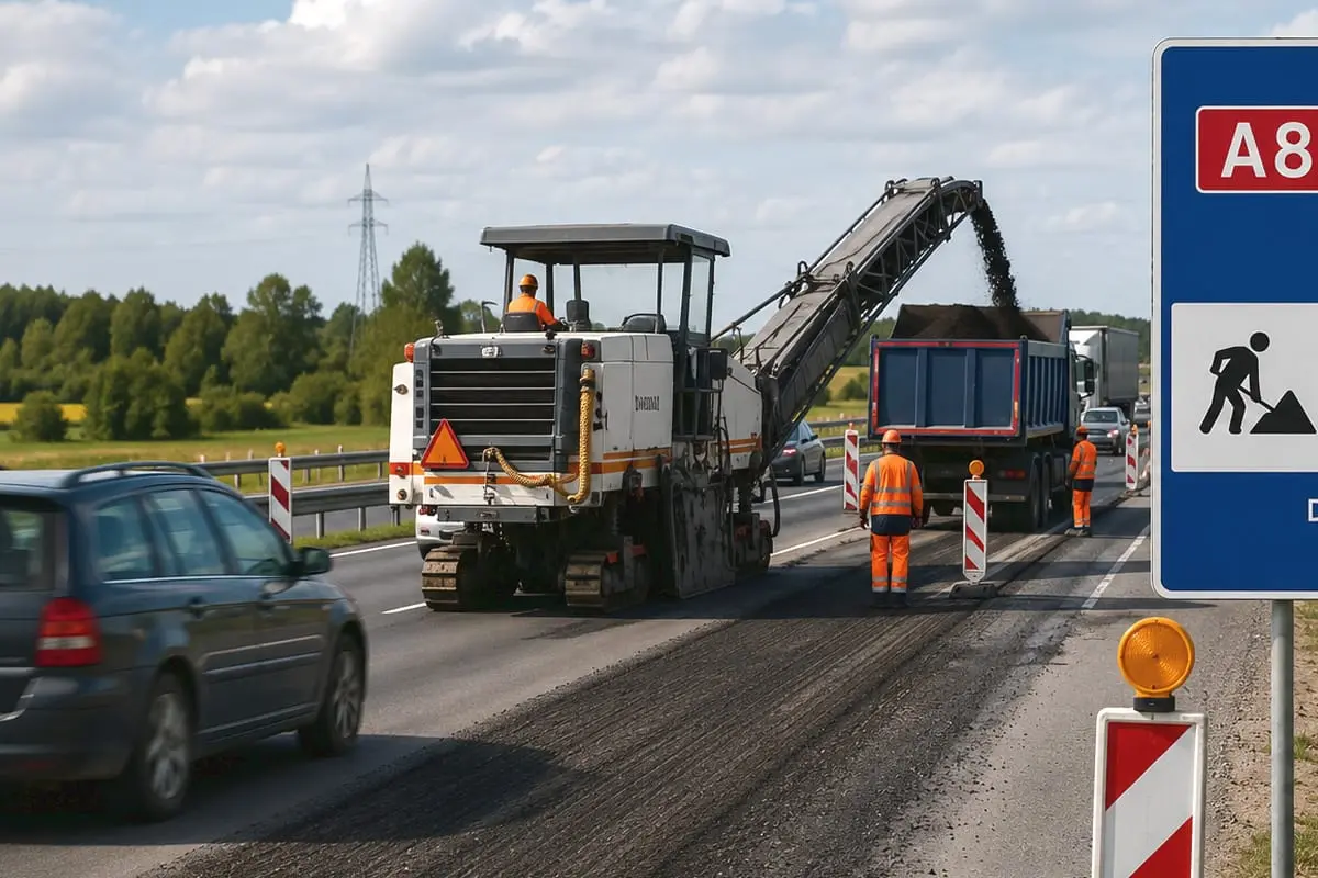 A8 kelyje Panevėžys–Aristava–Sitkūnai prasideda remontas: vairuotojų laukia eismo ribojimai