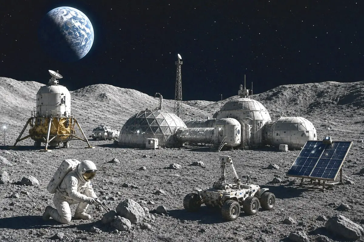 NASA Mėnulio bazės planas jau nebe fantastika: „Artemis“ virsta infrastruktūros lenktynėmis už Žemės ribų