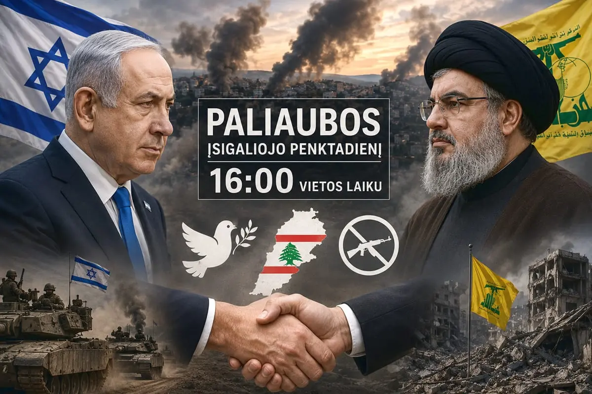 Paliaubos ant parako statinės: Izraelis ir „Hezbollah“ sutiko stabdyti ugnį, bet karas dar nesitraukia