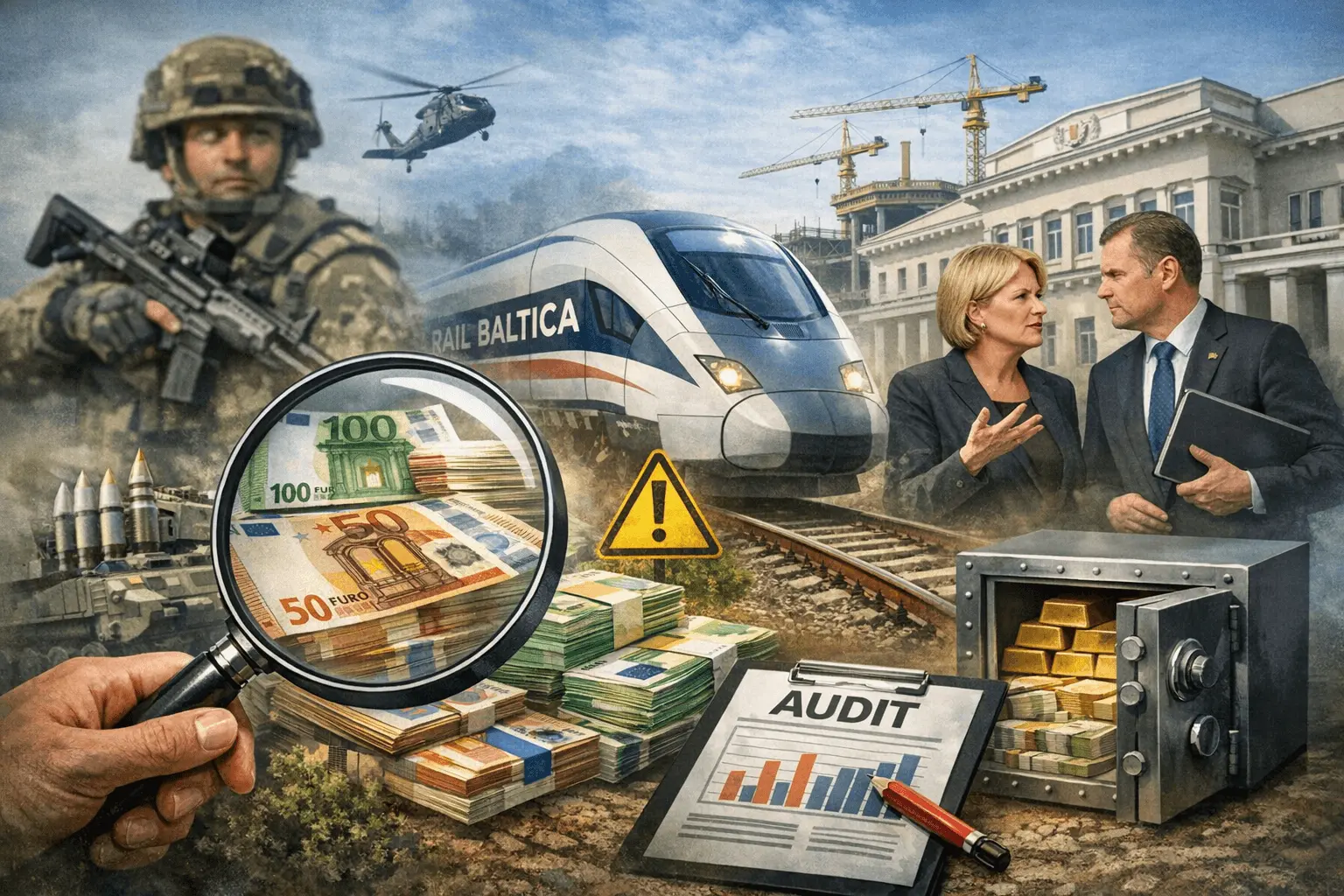 Po auditorių padidinamuoju stiklu – gynybos milijardai, „Rail Baltica“, ministerijų sprendimai ir valstybės rezervas