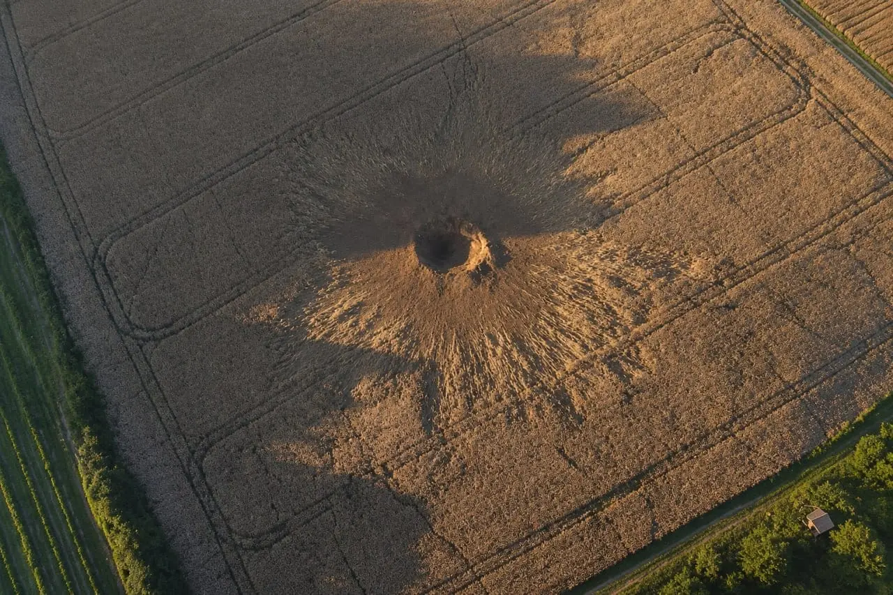 Lenkijoje – nerimą keliantis radinys: laukuose aptiktas krateris ir raketos nuolaužos