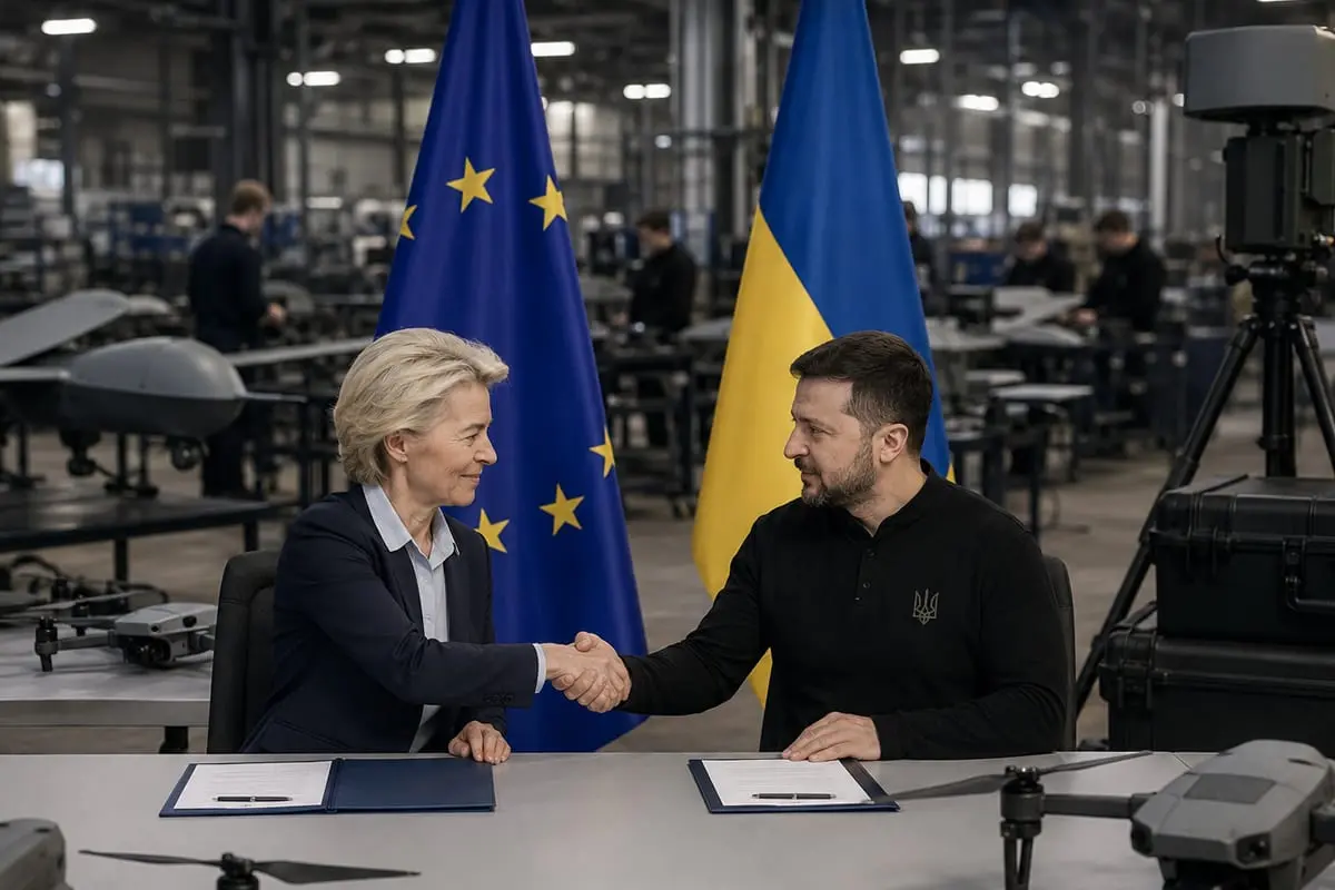 Europa perkelia Ukrainos dronų karą į savo gamyklas: pasirašytas plataus masto susitarimas