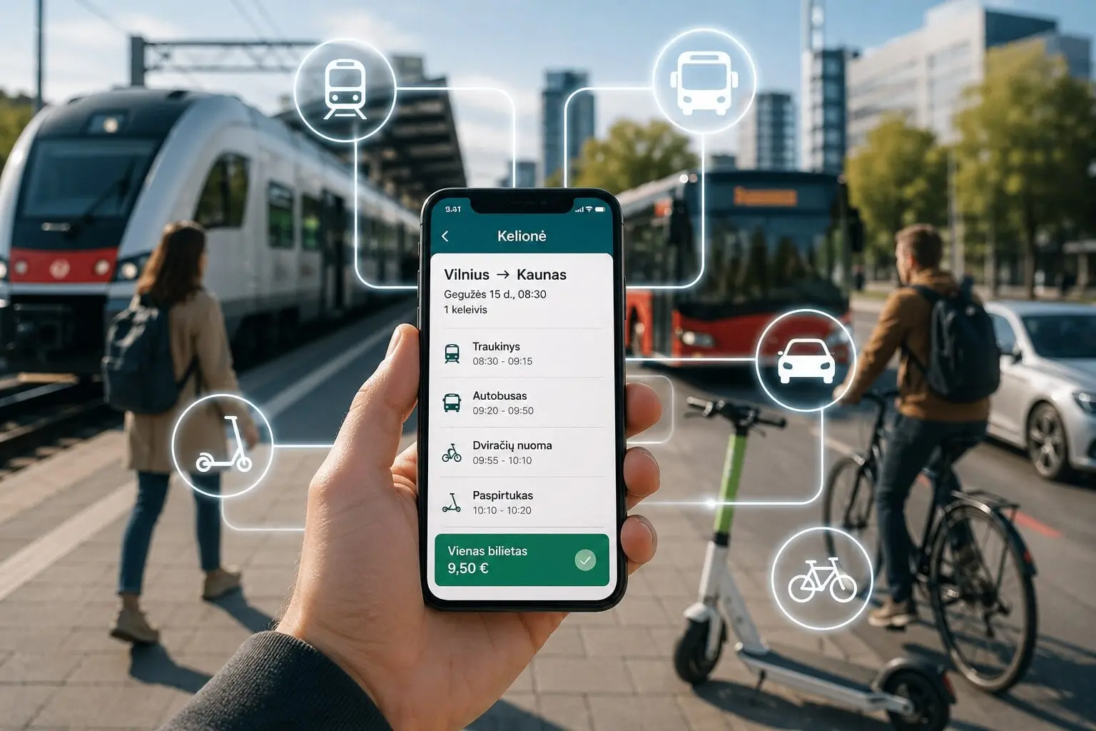 Pamirškite atskirus bilietus: Lietuva juda link vienos sistemos visam transportui