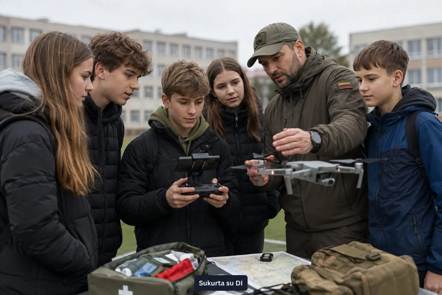 Moksleiviams – nauji gynybos ir dronų valdymo mokymai: ruoš ir krizėms, ir technologijų ateičiai