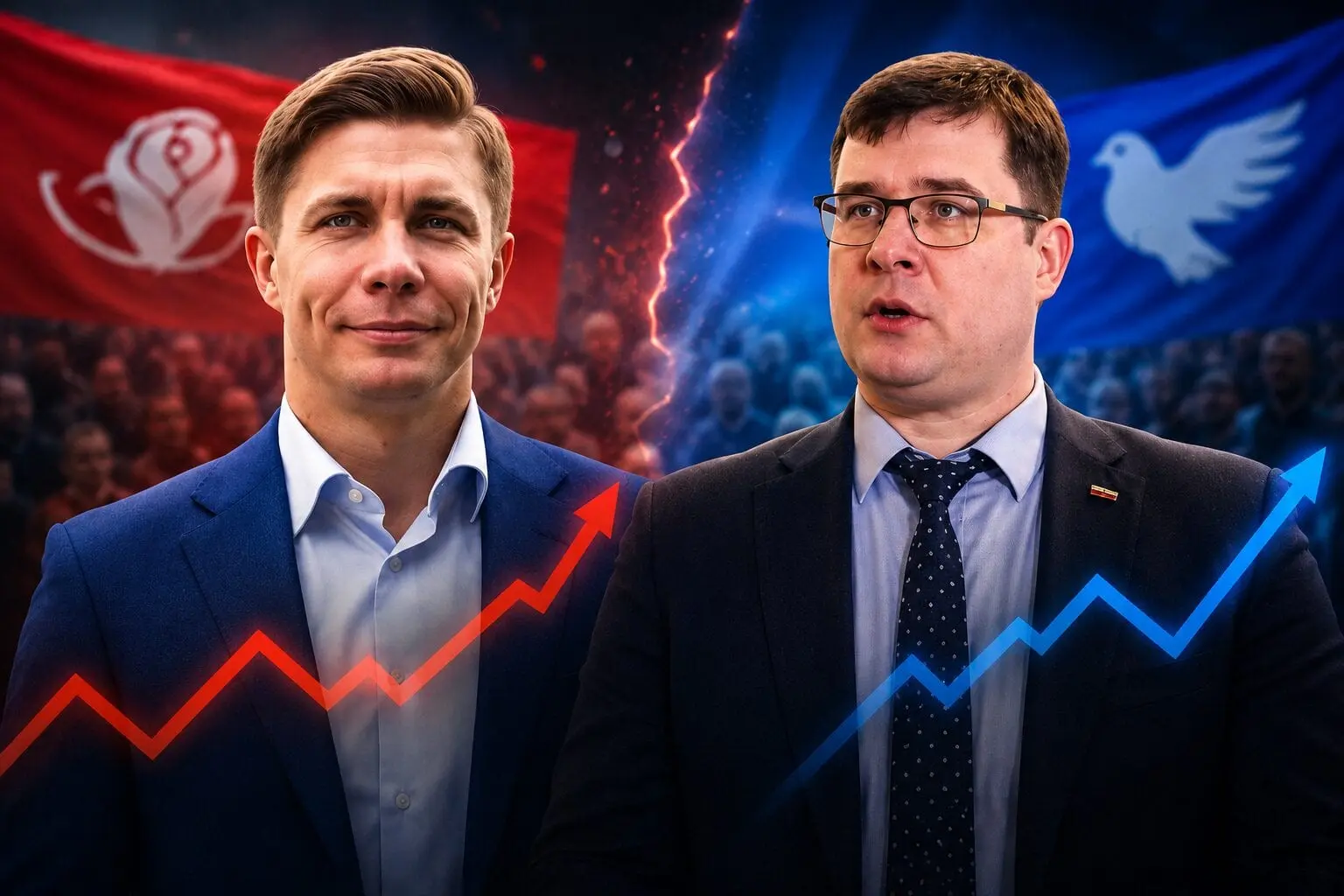 Kova dėl rinkėjų kaista: socialdemokratai pirmauja, tačiau konservatoriai mina ant kulnų
