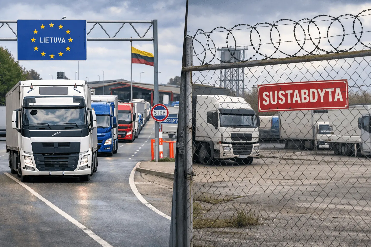 Šimtai vilkikų jau grįžo į Lietuvą: dalis vežėjų to padaryti dar negali