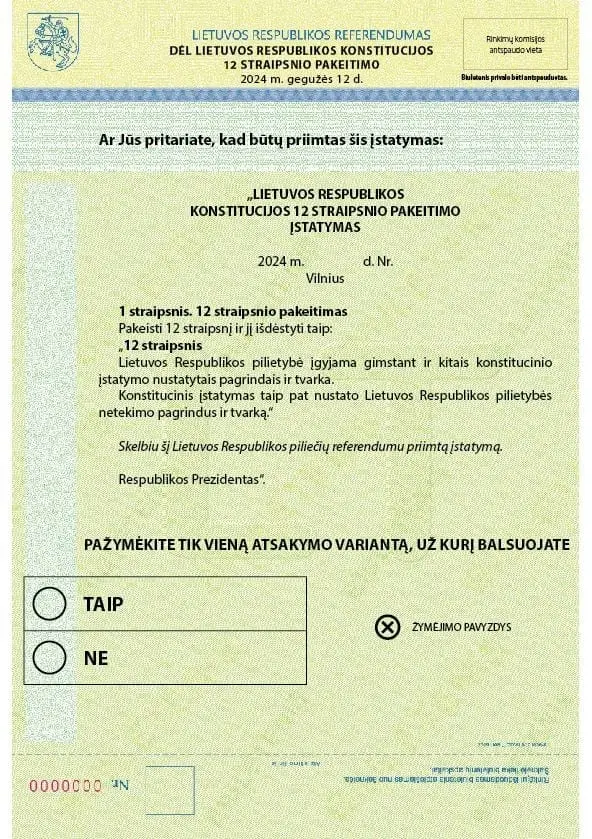 Buldozeriu stumiamas nereikalingas referendumas